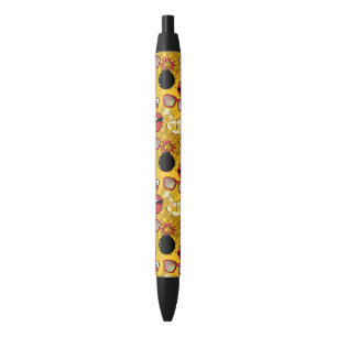 De Bomb Retro tilt Red/Gold ID553 Blauwe Inkt Pen