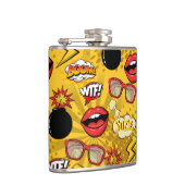 De Bomb Retro tilt Red/Gold ID553 Heupfles (Rechts)