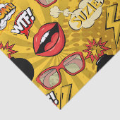 De Bomb Retro tilt Red/Gold ID553 Tissuepapier (Detail)