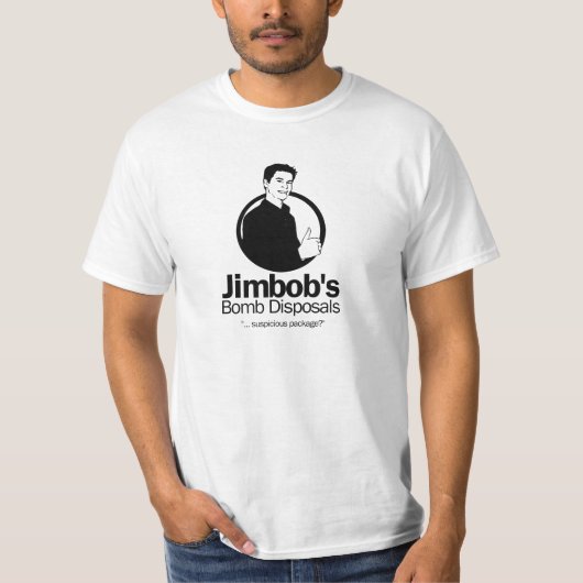 DE BOMB-VERWIJDERINGEN VAN JIMBOB T-SHIRT (Voorkant)