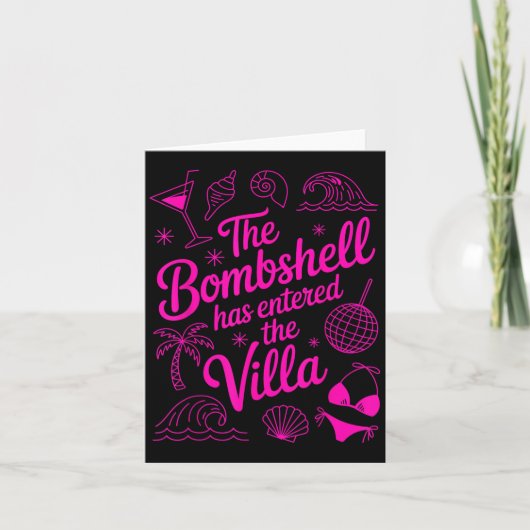 De Bombardeerster Is De Villa Tropical Binnengekom Kaart (Voorkant)
