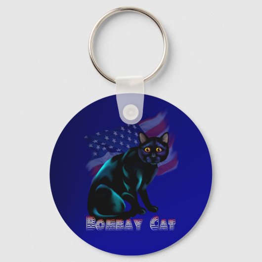 De Bombay Cat Sleutelhanger (Voorkant)