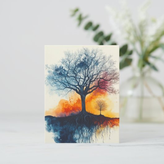 De Bomen Briefkaart (Staand voorkant)