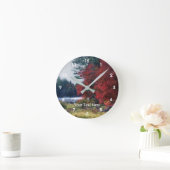 De Bomen die van de herfst het Art. van de Natuur Ronde Klok (Huis)