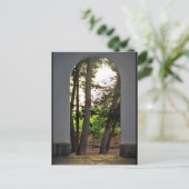 De bomen door de boog briefkaart (Staand voorkant)