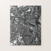 De bomen hebben Oyes Bobcat en Owl Jigzaag Puzzle Legpuzzel (Verticaal)