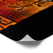 De bomen met een labyrint poster (Hoek)