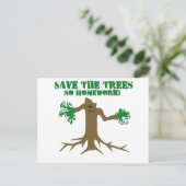 De bomen opslaan briefkaart (Staand voorkant)