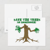 De bomen opslaan briefkaart (Voorkant / Achterkant)