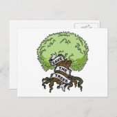 De bomen opslaan briefkaart (Voorkant / Achterkant)