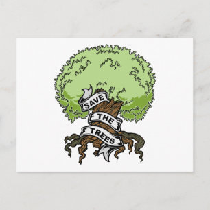 De bomen opslaan briefkaart