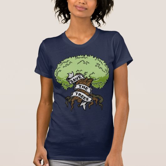 De bomen opslaan t-shirt (Voorkant)