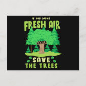 De bomen opslaan voor vers briefkaart (Voorkant)