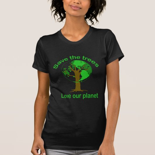 de bomen redden t-shirt (Voorkant)