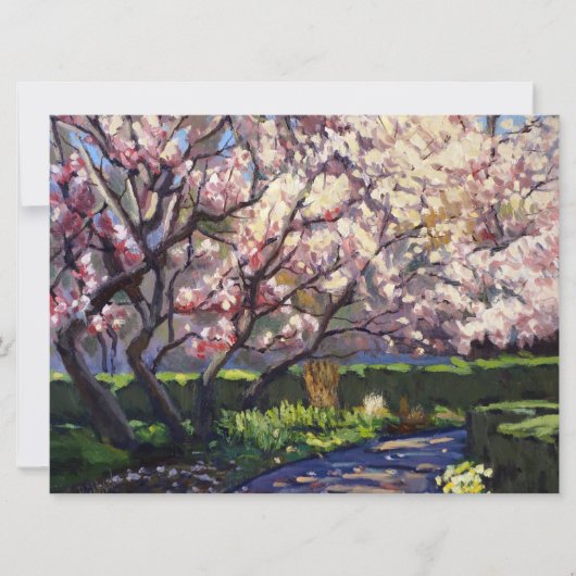 De bomen van Apple in Bloom die sparen de Datum sc Save The Date (Voorkant)