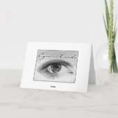 De Bomen van de berk in sneeuw-Zwarte & Wit Kaart (Achterkant)