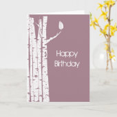 De Bomen van de berk Kaart (Gele Bloem)