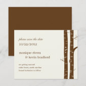 De bomen van de geboorte sparen de Datum aankondig Save The Date (Voorkant / Achterkant)