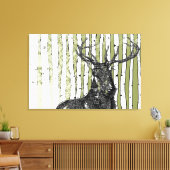 De Bomen van de geboorte u Achtergrondkleur kiest Canvas Afdruk (Insitu (Woonkamer))