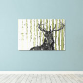 De Bomen van de geboorte u Achtergrondkleur kiest Canvas Afdruk (Insitu (Houten vloer))