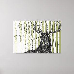 De Bomen van de geboorte u Achtergrondkleur kiest Canvas Afdruk