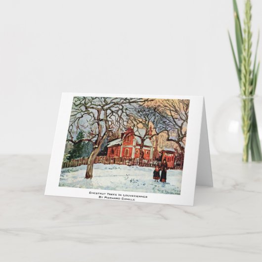 De Bomen van de kastanje in Louveciennes door Kaart (Voorkant)