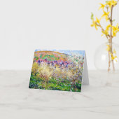 De Bomen van de pruim in Bloesem in Vetheuil Kaart (Gele Bloem)