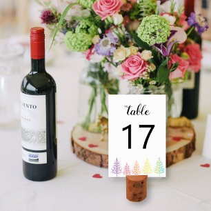 De bomen van de regenboog bevestigen de homo-lesbi kaart