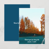 De bomen van de Waterverf van het Citaat van de do Bedankkaart (Voorkant / Achterkant)