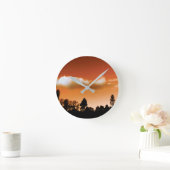 De bomen van de zonsondergang ronde klok (Huis)