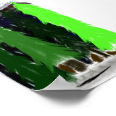 De bomen van een doorgang poster (Hoek)