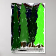 De bomen van een doorgang