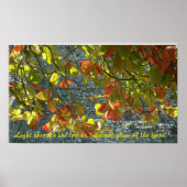 De Bomen van het Glas in lood - Poster met Citaat (Voorkant)