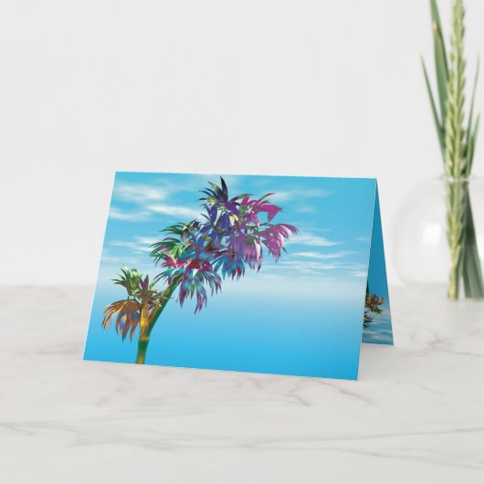 De bomen van het paradijs #2 feestdagen kaart (Voorkant)