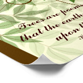 De bomen zijn het Poster van het Citaat van gedich (Hoek)