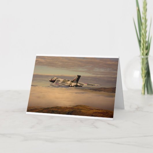 De Bommenwerper XH558 van Vulcan van Avro Kaart (Voorkant)