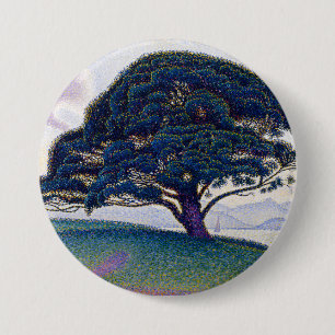 De Bonaventure-pine, olieverfschilderij, Paul Sign Ronde Button 7,6 Cm