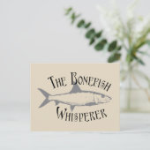 De Bonefish Whisperer Funny Ocean Gevist Briefkaart (Staand voorkant)