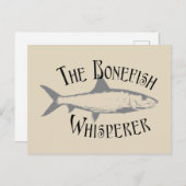 De Bonefish Whisperer Funny Ocean Gevist Briefkaart (Voorkant / Achterkant)