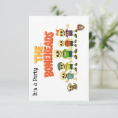 De Boneheads™-Partij Kaart (Staand voorkant)