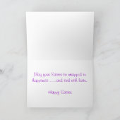 De Bonnet van Pasen Feestdagen Kaart (Binnen)