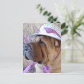 De Bonnet van Pasen Feestdagenkaart (Staand voorkant)