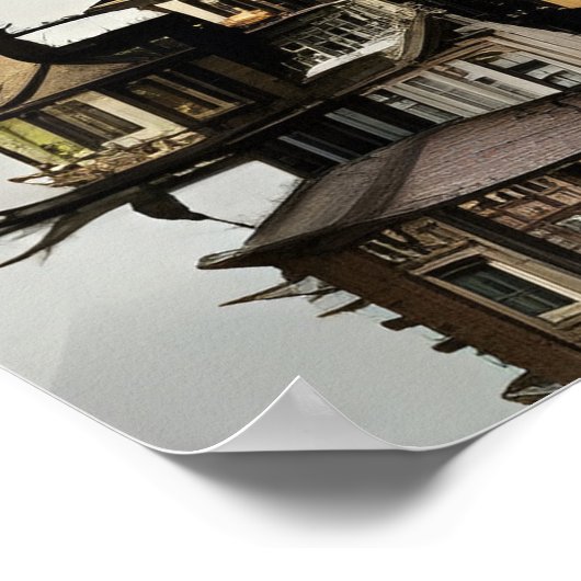 De Bonsai Treehouse Fantasy Art Poster (Hoek)