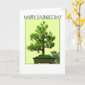 De bonsai van vaderdag kaart (Gele Bloem)