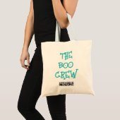 De boo crew aangepaste kinder naam blauwgroen Hall Tote Bag (Voorkant (product))