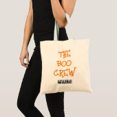 De boo crew aangepaste kinder naam Halloween snoep Tote Bag (Voorkant (product))