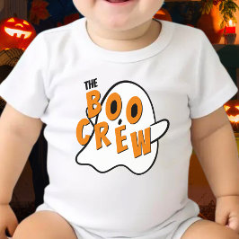 De Boo Crew Ghost Family Halloween White Romper