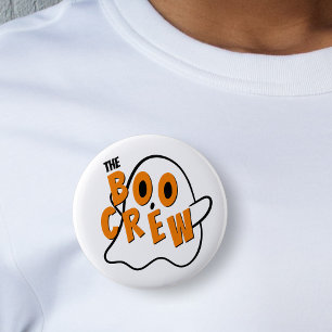 De Boo Crew Ghost Family Halloween White Ronde Button 5,7 Cm