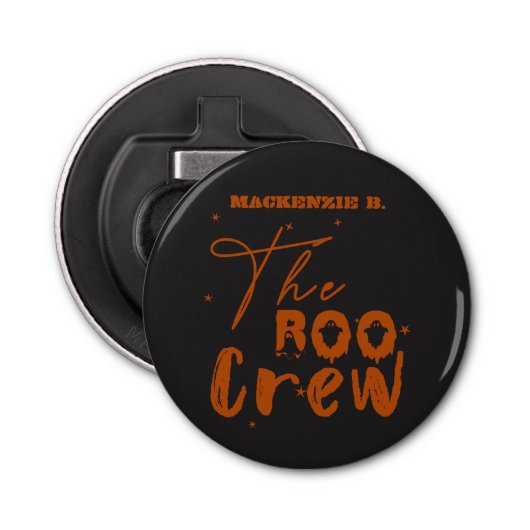 De Boo Crew Halloween Boo Button Bottle Opener (Voorkant)