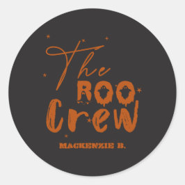 De Boo Crew Halloween Boo Ronde Sticker